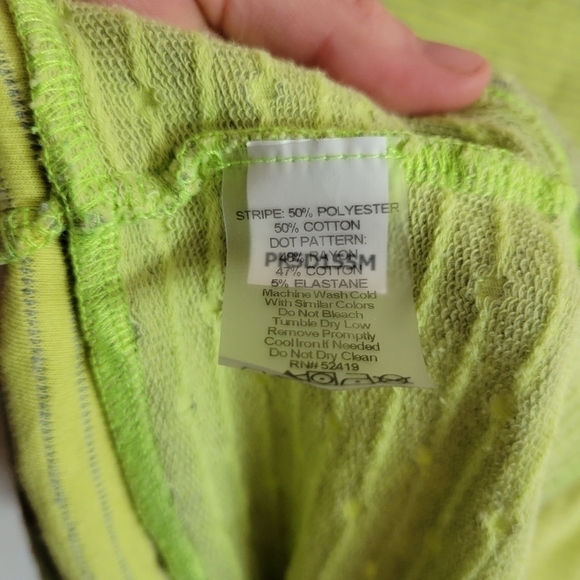 Pink Lotuse Cowl Turtle Neck Sweater Green Polka Dot Long Sleeve Small - Picture 12 of 12